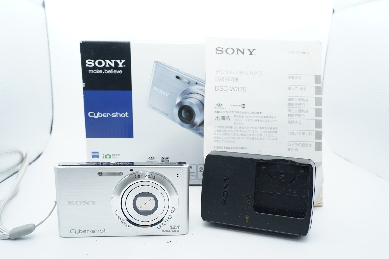 SONY Cyber-shot DSC-W320 シルバー 箱 バッテリー 充電器付属