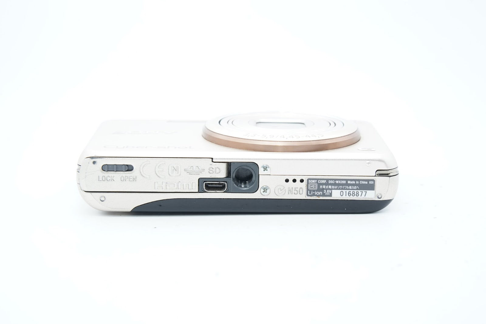 SONY Cyber-shot DSC-WX200 ゴールド バッテリー 充電器付属