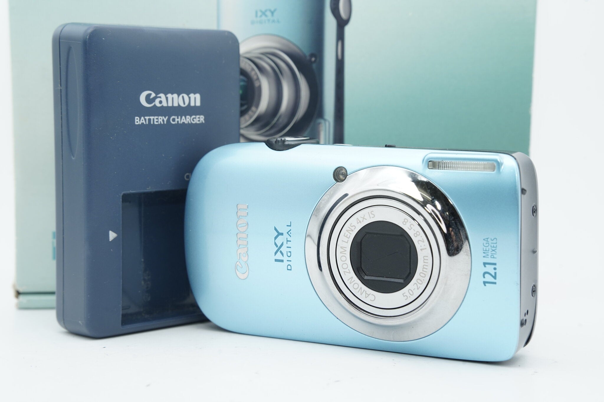 Canon IXY DIGITAL 510IS 本体 バッテリー付 Canon IXY DIGITAL 510 IS ライトブルー 箱 バッテリー 充電器付属