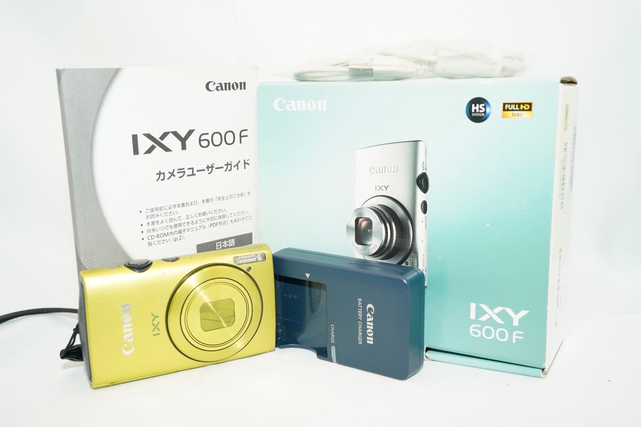 Canon IXY 600F グリーン バッテリー・充電器・箱付属