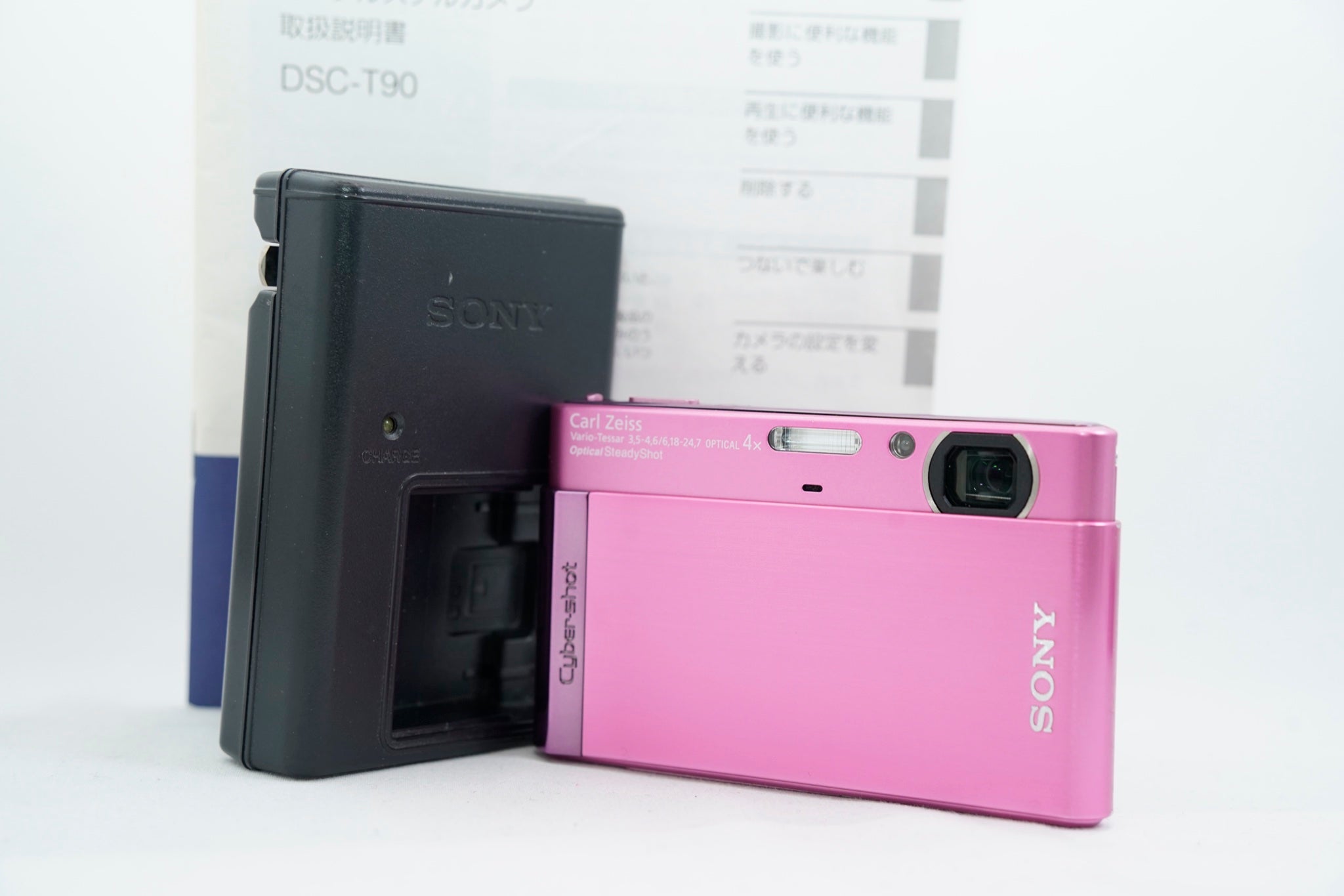 SONY Cyber-shot DSC-T90 ピンク(付属:バッテリー 充電器 付属)