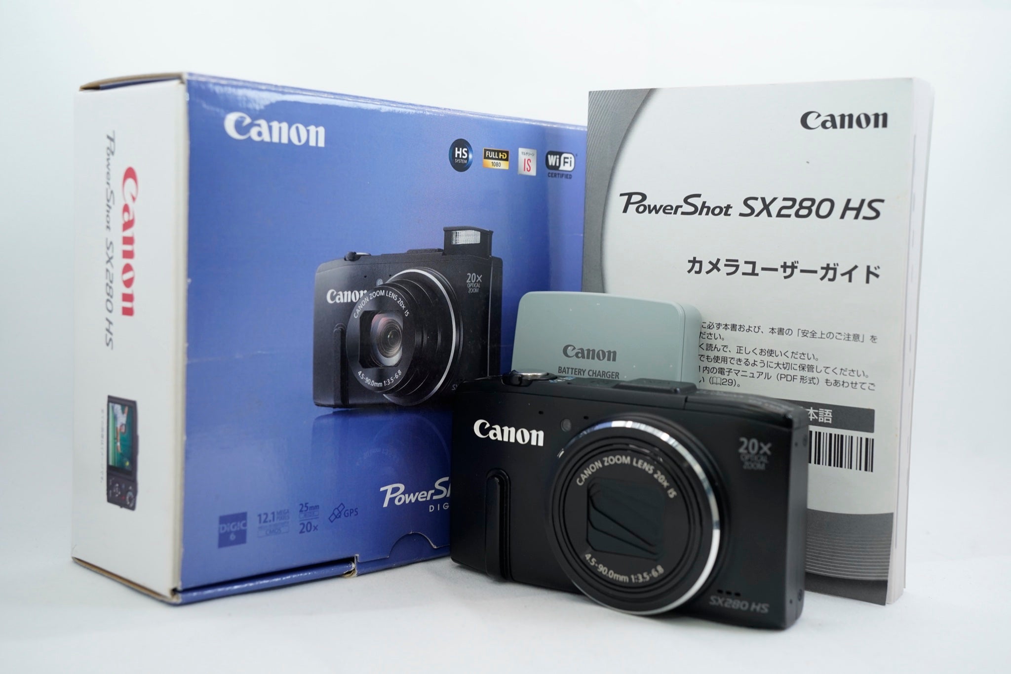Canon PowerShot SX280 HS ブラック(付属:バッテリー 充電器 付属, 箱)