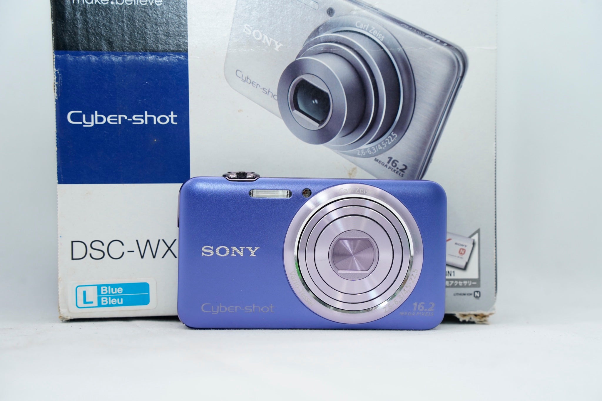 SONY Cyber-shot DSC-WX7 パープル（付属：バッテリー、充電器、箱）