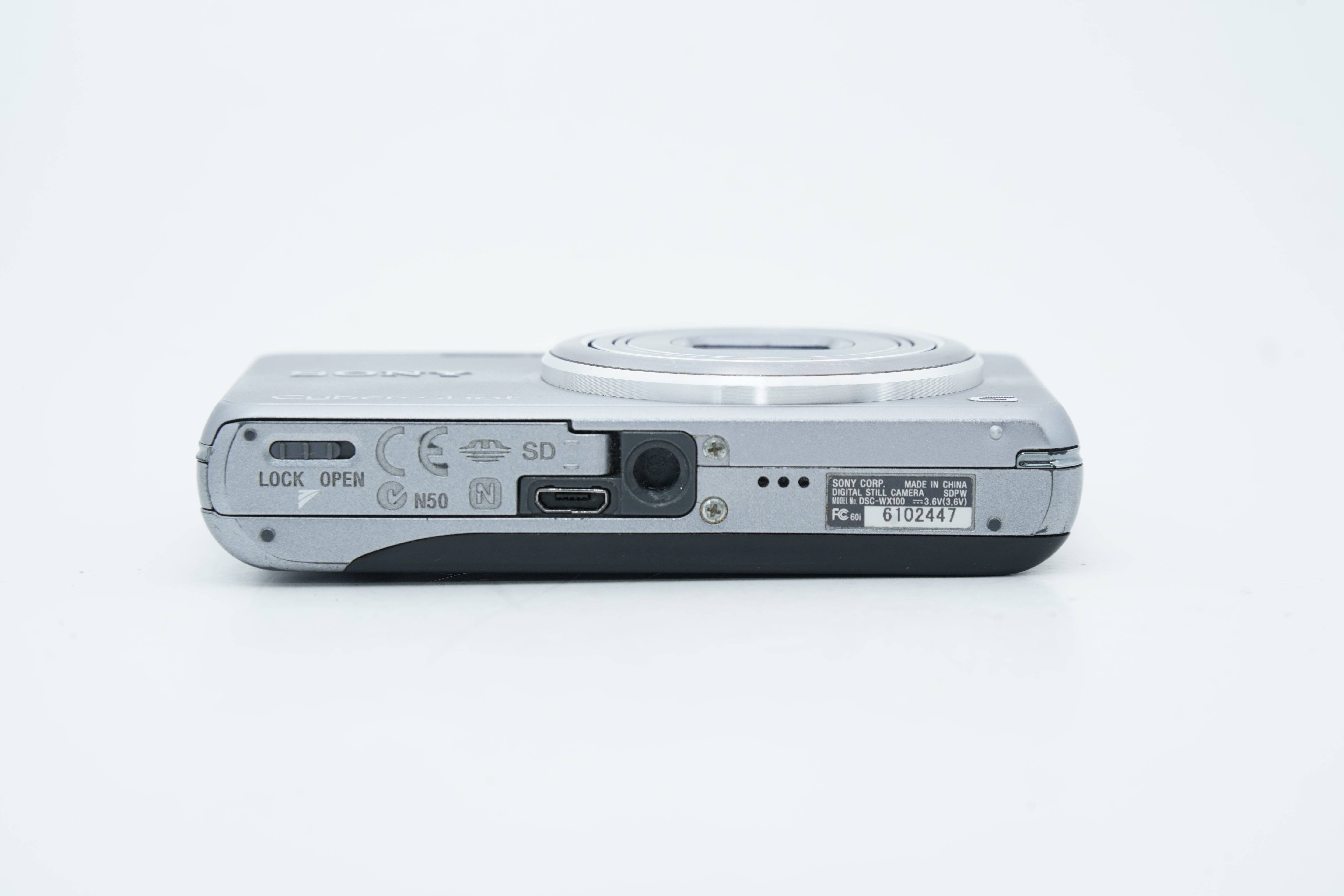 SONY Cyber-shot DCS-WX100 シルバー バッテリー 充電器付属