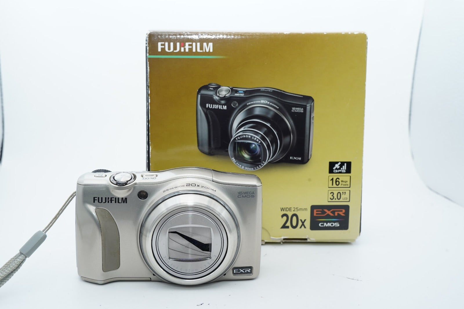 FUJIFILM FINEPIX F770 EXR ｺﾞｰﾙﾄﾞバッテリー 充電器 箱付属