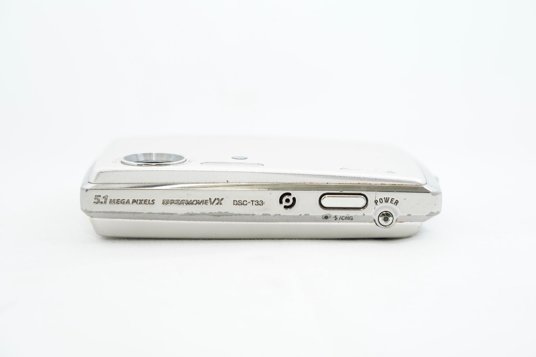 SONY Cyber Shot DSC-T33 シルバー 3085862（付属：箱, 充電器）