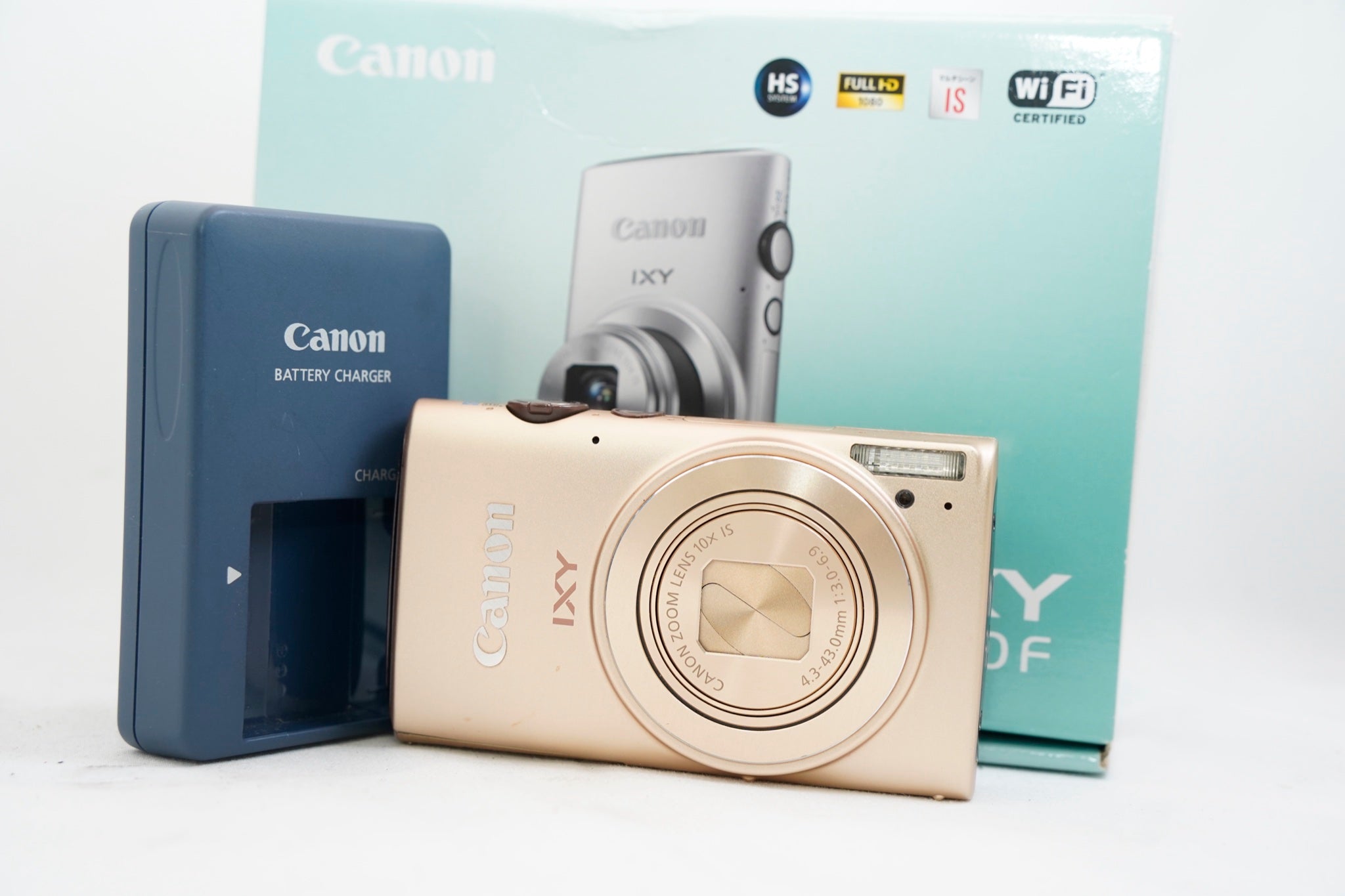 Canon IXY 620F ゴールド（付属：バッテリー・充電器・箱）
