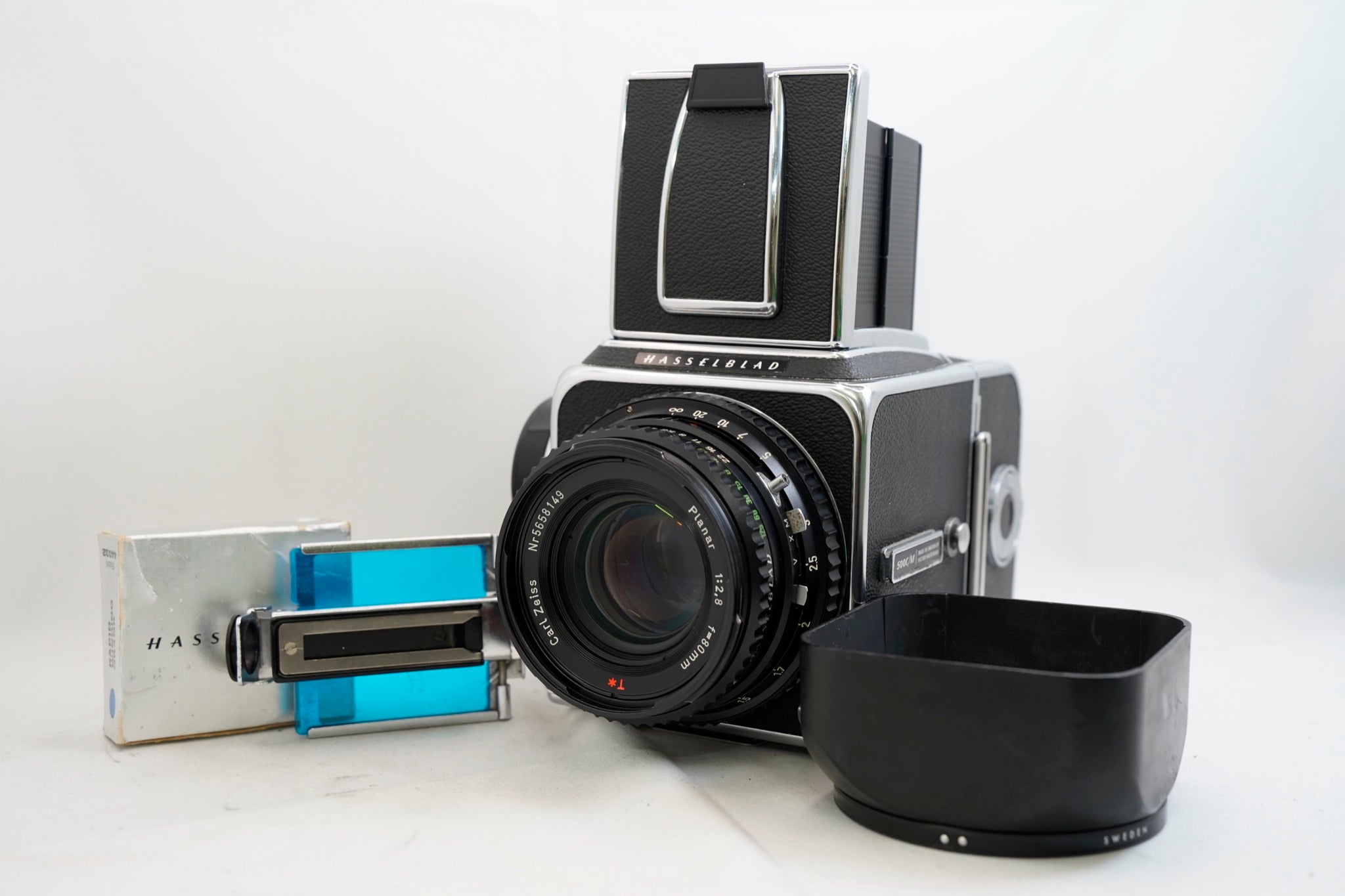 HASSELBLAD 500C/M + A12 / Planar 80mm F2.8 / PAPID WINDING CRANK +