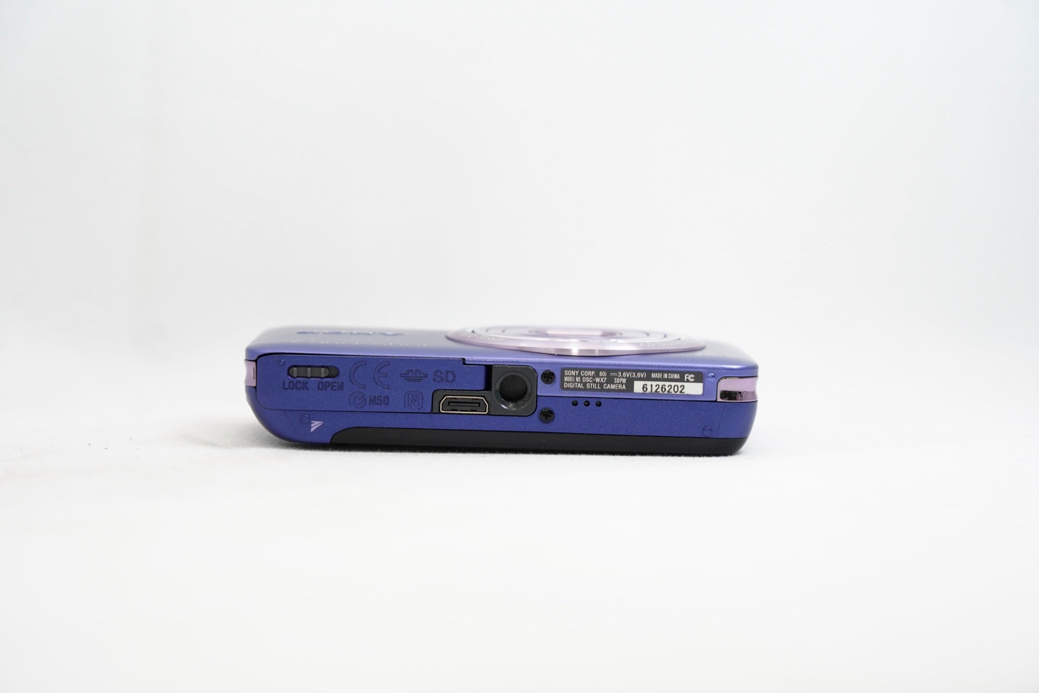 SONY Cyber-shot DSC-WX7 パープル（付属：バッテリー、充電器、箱）