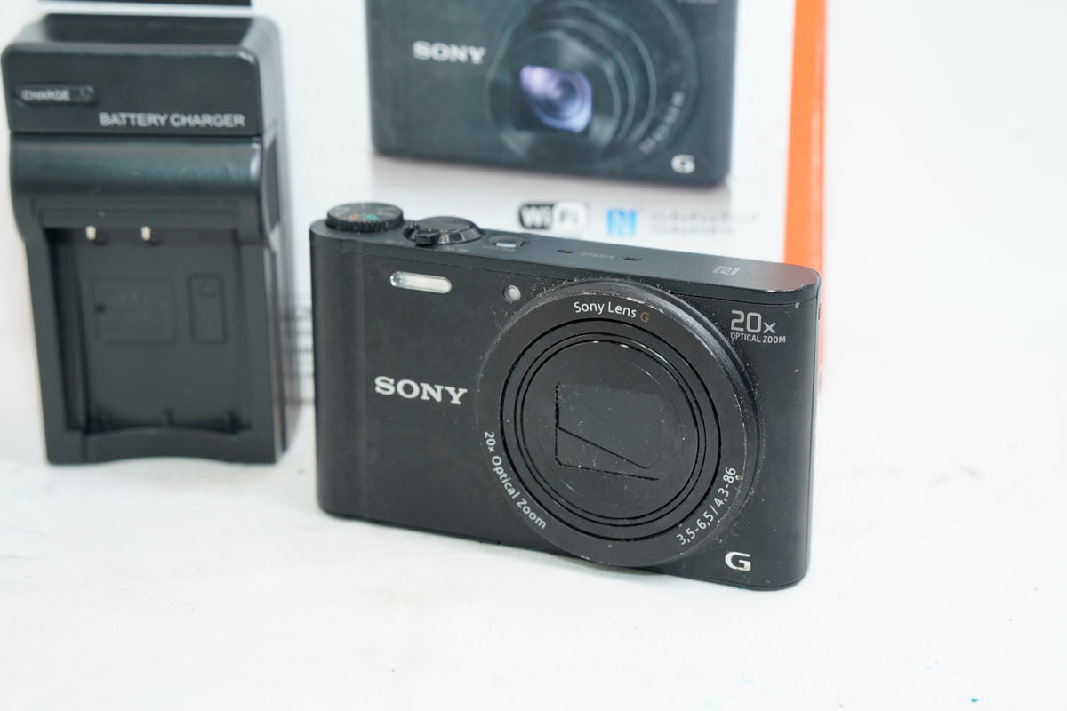 SONY Cyber-shot DSC-WX350 ブラック（付属：箱、バッテリー）