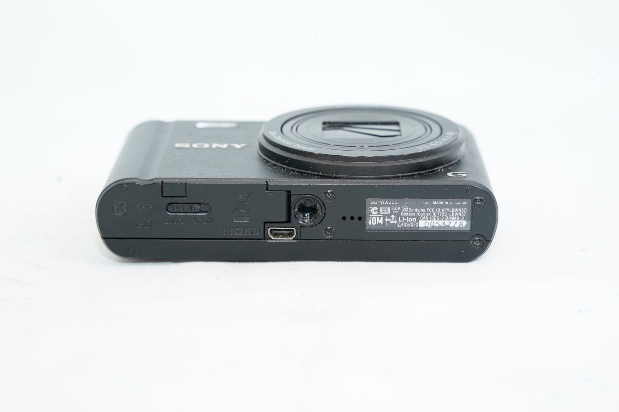動作確認済 Sony Cyber-shot DSC-WX350 本体 バッテリー SONY Cyber-shot DSC-WX350 ブラック（付属：箱、バッテリー）