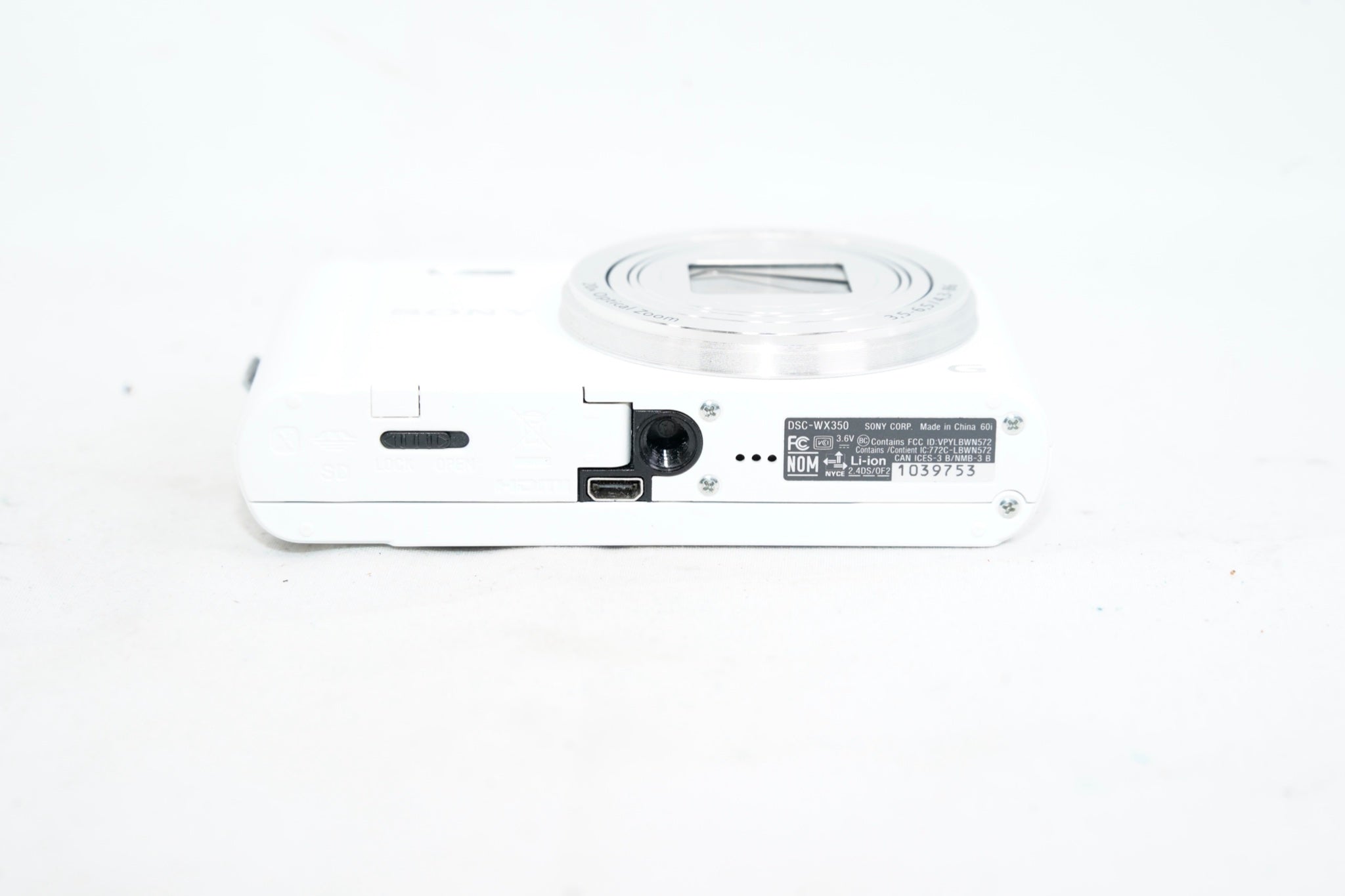 SONY Cyber-shot DSC-WX350 ホワイト（付属：充電器、バッテリー）