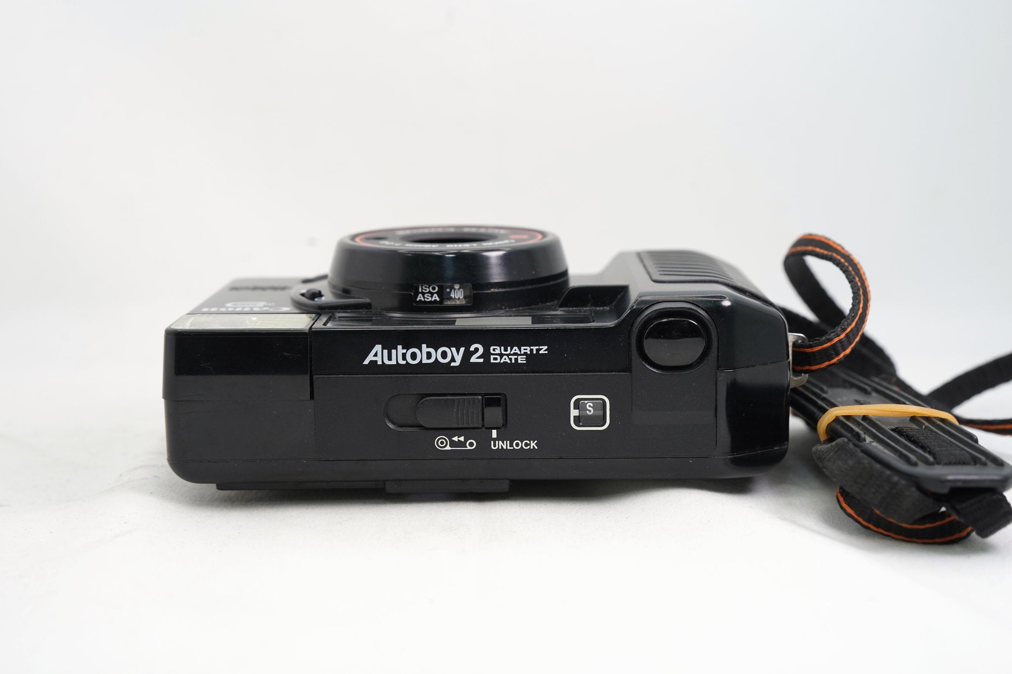 【動作良好】Canonフィルムカメラ Autoboy 2 QUARTZ DATE CANON Autoboy 2 QUARTZ DATE ブラック