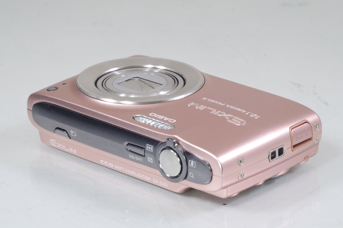 CASIO EXILIM EX-Z400 ピンク 箱付属 バッテリー 充電器 付き