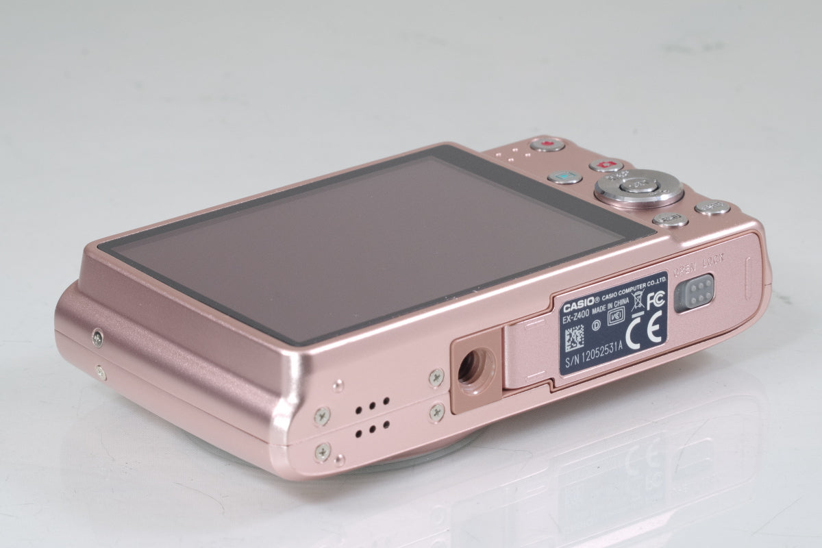 CASIO EXILIM EX-Z400 ピンク 箱付属 バッテリー 充電器 付き