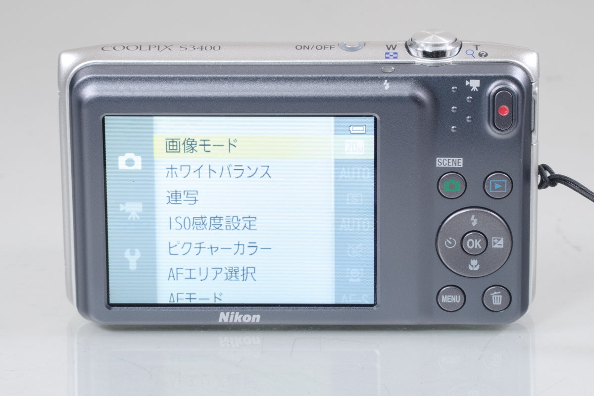 Nikon COOLPIX S3400  シルバー 充電器 その他 付き