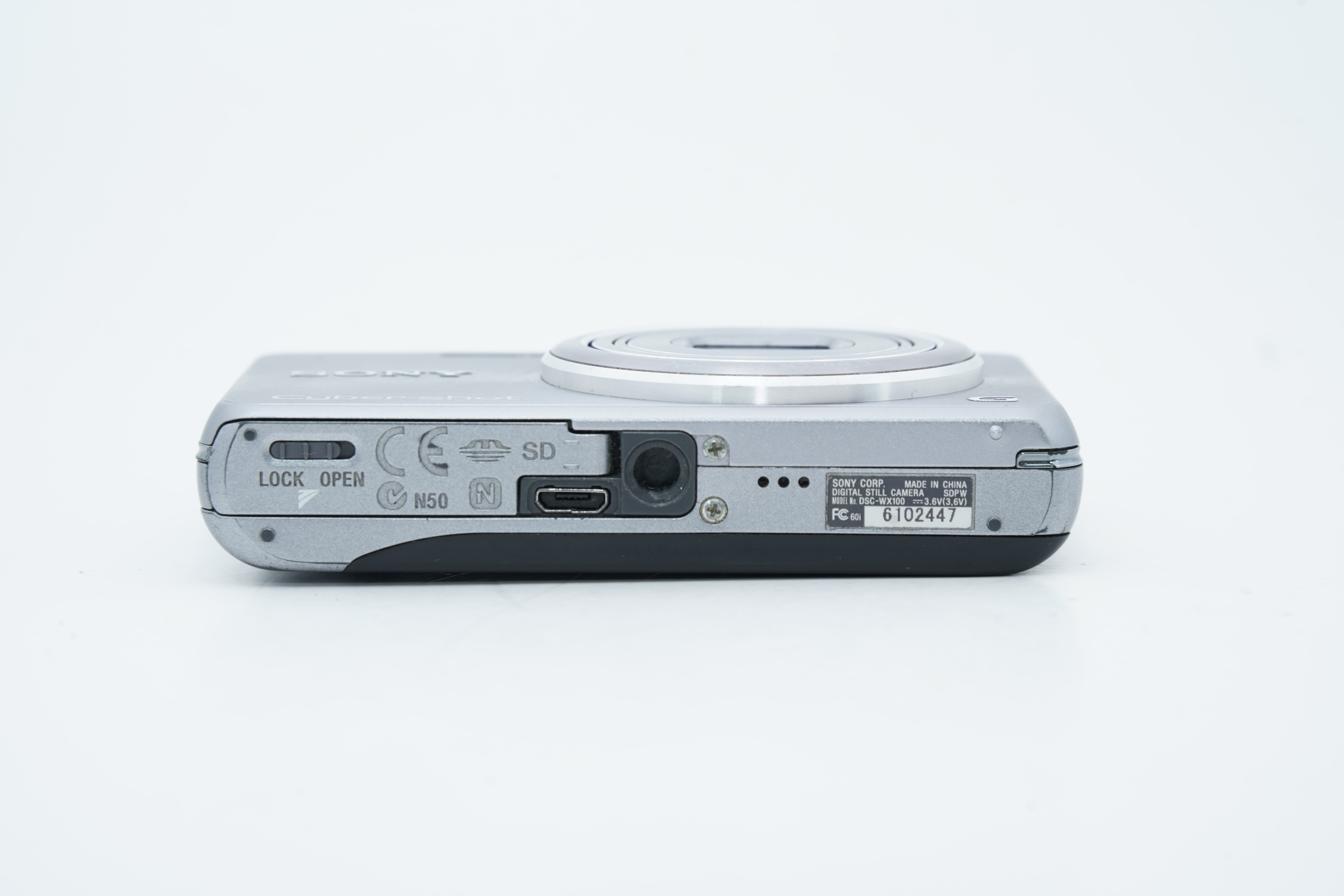 SONY Cyber-shot DSC-WX100 シルバー　動作確認済 SONY Cyber-shot DCS-WX100 シルバー バッテリー 充電器付属