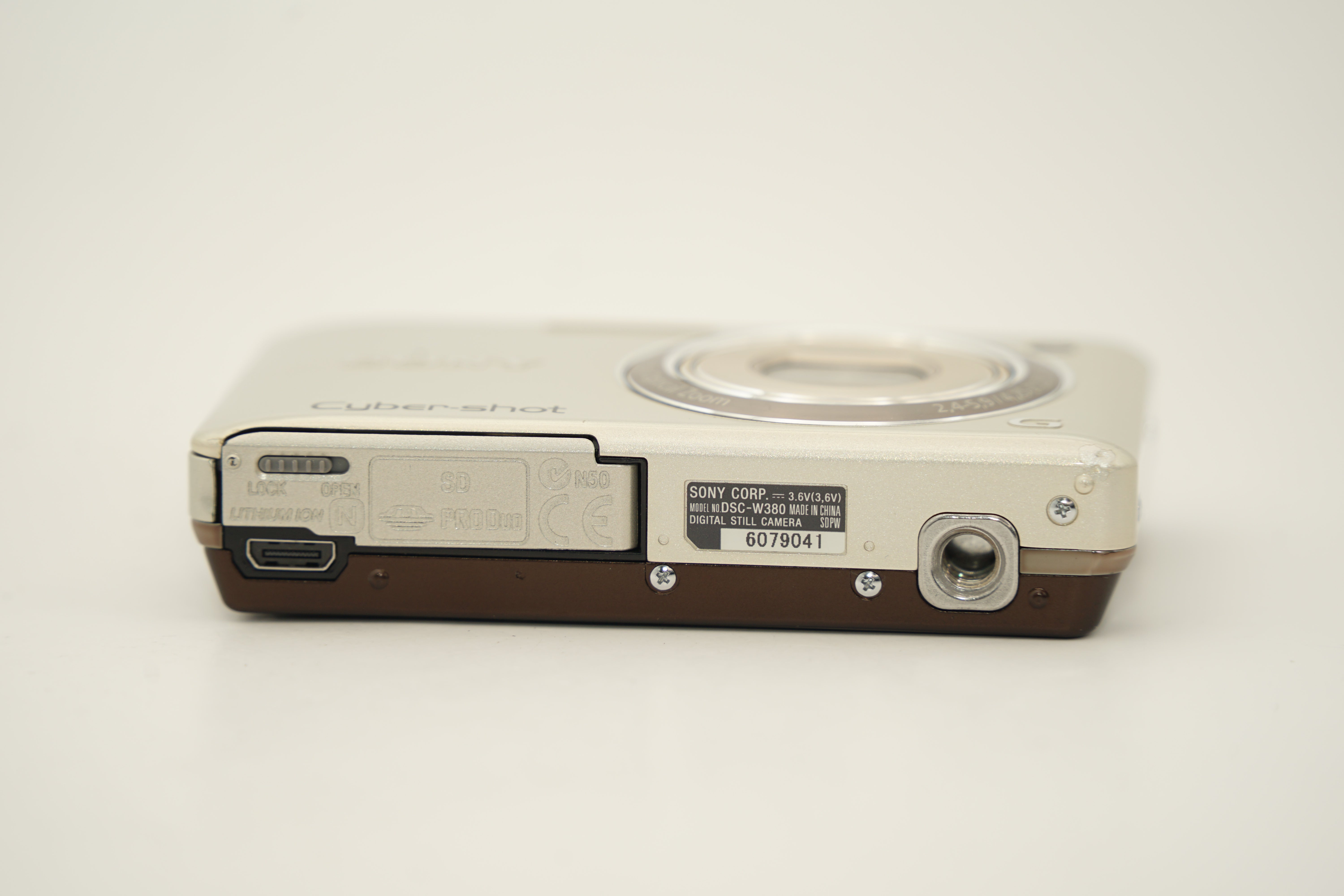 SONY Cyber-shot DSC-W380 ｺﾞｰﾙﾄﾞ 元箱 バッテリー 充電器付属
