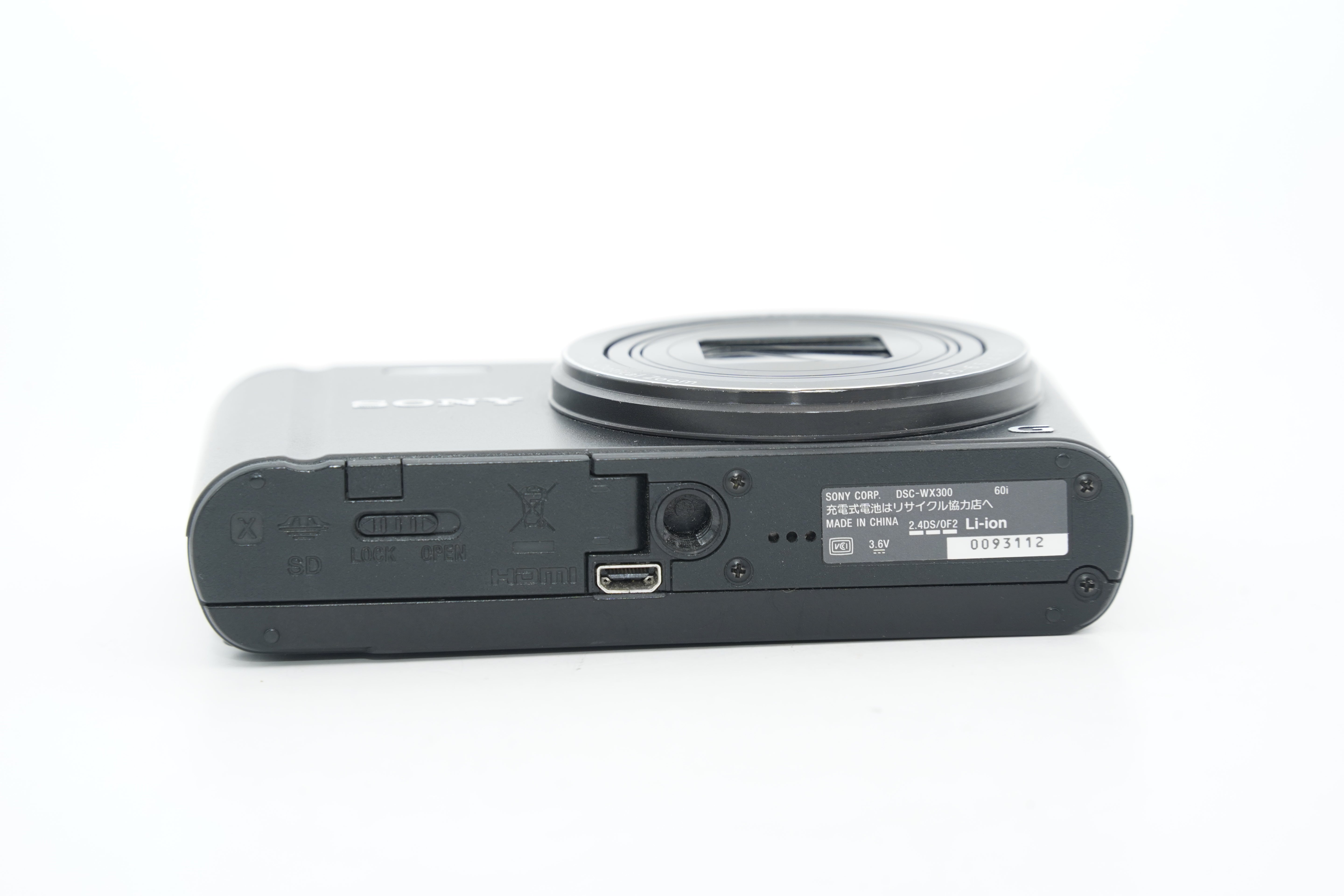 SONY Cyber-shot DSC-WX300 ブラック 充電器 バッテリー付属
